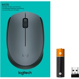 Logitech M170 Grey-K souris Ambidextre RF sans fil Optique 1000 DPI Gris, Ambidextre, Optique, RF sans fil, 1000 DPI, Gris