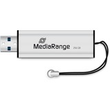 MediaRange MR919 lecteur USB flash 256 Go USB Type-A 3.2 Gen 1 (3.1 Gen 1) Noir, Argent, Clé USB Argent/Noir, 256 Go, USB Type-A, 3.2 Gen 1 (3.1 Gen 1), 100 Mo/s, Slide, Noir, Argent