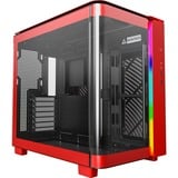 Montech  boîtier midi tower Rouge | 2x USB-A | 1x USB-C | RGB | Verre Trempé