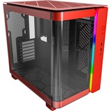 Montech  boîtier midi tower Rouge | 2x USB-A | 1x USB-C | RGB | Verre Trempé