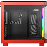 Montech  boîtier midi tower Rouge | 2x USB-A | 1x USB-C | RGB | Verre Trempé