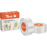 Peach PE102 Transparent, Étiquette Transparent, Thermique directe, Bisphénol A (BPA), 1,4 cm, 4 cm, 180 pièce(s)