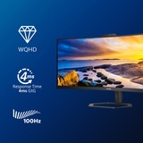 Philips 5000 series 34E1C5600HE/00 écran plat de PC 86,4 cm (34") 3440 x 1440 pixels 4K Ultra HD LED Noir Moniteur UltraWide Noir, 1x DisplayPort, 1x HDMI, 1x USB-C, 4x USB-A, 86,4 cm (34"), 3440 x 1440 pixels, 4K Ultra HD, LED, 4 ms, Noir