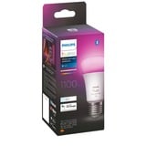 Philips Hue A60 - Ampoule connectée E27 - 1100, Lampe à LED Philips Hue White and Color ambiance A60 - Ampoule connectée E27 - 1100, Ampoule intelligente, Bluetooth, Blanc, LED, E27, A60