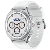 SAMSUNG Galaxy Watch 8 Classic 3,3 cm (1.3") AMOLED 46 mm Numérique 438 x 438 pixels Écran tactile Argent Wifi GPS (satellite), Smartwatch Blanc, 3,3 cm (1.3"), AMOLED, Écran tactile, 64 Go, GPS (satellite), 63,5 g