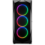 Sharkoon REV300 reconditionné boîtier midi tower Noir | 4x USB-A | 1x USB-C | RGB | Window