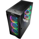 Sharkoon REV300 reconditionné boîtier midi tower Noir | 4x USB-A | 1x USB-C | RGB | Window