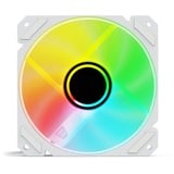 Sharkoon SHARK Mirror RGB PWM ventilateur de boîtier Blanc, 120 x 120 x 25 mm