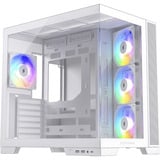 Silentware View A-RGB boîtier midi tower Blanc | 2x USB-A | 1x USB-C | RGB | Verre Trempé