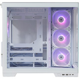 Silentware  boîtier midi tower Blanc | 2x USB-A | 1x USB-C | RGB | Verre Trempé