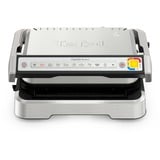 Tefal OptiGrill 2in1 GC773D10 Gril de contact grill à contact électrique Acier inoxydable, Acier inoxydable, Métal, Rectangulaire, Boutons, Rotatif, Plaque, 600 cm²