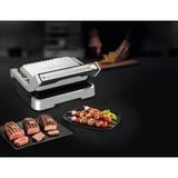 Tefal OptiGrill 2in1 GC773D10 Gril de contact grill à contact électrique Acier inoxydable, Acier inoxydable, Métal, Rectangulaire, Boutons, Rotatif, Plaque, 600 cm²