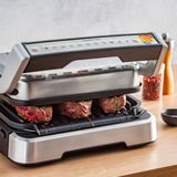Tefal OptiGrill 2in1 GC773D10 Gril de contact grill à contact électrique Acier inoxydable, Acier inoxydable, Métal, Rectangulaire, Boutons, Rotatif, Plaque, 600 cm²