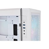 Thermaltake Ceres 500 TG ARGB Snow boîtier midi tower Blanc | 2x USB-A | 1x USB-C | Verre Trempé
