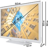 Toshiba 24WK3C64DAY, TV LED Blanc