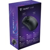Turtle Beach Burst II Air - Souris gaming sans fil 2,4 GHz : ultralégère avec 47 g, touches optiques, symétrique, capteur optique 26 000 PPP, Bluetooth, autonomie 120 heures, câble USB-C Noir Noir, 4 GHz : ultralégère avec 47 g, touches optiques, symétrique, capteur optique 26 000 PPP, Bluetooth, autonomie 120 heures, câble USB-C Noir, Droitier, Optique, RF sans fil + Bluetooth, 26000 DPI, Noir