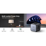 UGREEN multiprise à 3 prises avec usb 3x prises, 2x USB-C, 2x USB-A