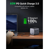UGREEN multiprise à 3 prises avec usb 3x prises, 2x USB-C, 2x USB-A