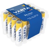 Varta Alkaline, AAA, 24 pack Batterie à usage unique Alcaline AAA, 24 pack, Batterie à usage unique, AAA, Alcaline, 24 pièce(s), Bleu, Cylindrique