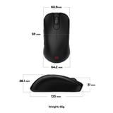 Zowie S2-DW souris Gaming Droitier RF sans fil 3200 DPI Noir, Droitier, RF sans fil, 3200 DPI, Noir