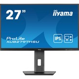 iiyama ProLite XUB2797HSU-B2 écran plat de PC 68,6 cm (27") 1920 x 1080 pixels Full HD LED Noir Moniteur  Noir (Mat), 68,6 cm (27"), 1920 x 1080 pixels, Full HD, LED, 1 ms, Noir