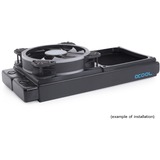 Alphacool Capot & découplage 120mm (7mm épais), Cadre de montage Noir