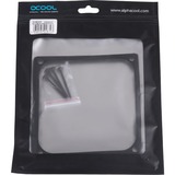 Alphacool Capot & découplage 120mm (7mm épais), Cadre de montage Noir