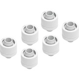 Alphacool Embout vissable Eiszapfen 16/10mm G1/4 - White Sixpack, Connecteur Blanc