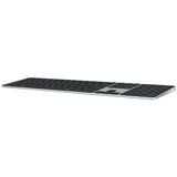 Apple Magic Keyboard clavier Bluetooth QWERTZ Allemand Noir, Argent Argent/Noir, Layout DE, Taille réelle (100 %), Bluetooth, QWERTZ, Noir, Argent