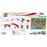 BRIO World Pack de rails Montagne et Vallée, Train Bois/Rouge