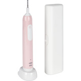 Braun Pro 1 Cross Action Rose avec étui de voyage, Brosse a dents electrique rose fuchsia