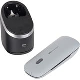 Braun Series 9 Pro+ 9575cc Wet & Dry Rasoir à grille Tondeuse Métallique Argent/Noir, Rasoir à grille, Métallique, Batterie, Lithium-Ion (Li-Ion), 90 min, Boîte