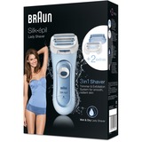 Braun Silk-épil 81653271 rasoir pour femme 3 tête(s) Tondeuse Bleu, LadyShaver Bleu clair, Bleu, AA, Alcaline, 249 g, 57 mm, 27,7 g