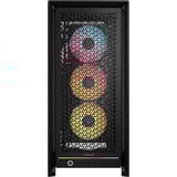 Corsair  boîtier midi tower Noir | 4x USB-A | 1x USB-C | RGB | Verre Trempé