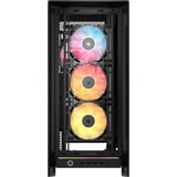 Corsair  boîtier midi tower Noir | 4x USB-A | 1x USB-C | RGB | Verre Trempé