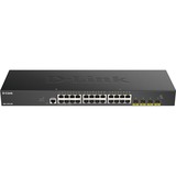 D-Link DGS-1250-28X Géré L3 Gigabit Ethernet (10/100/1000) Noir, Switch Géré, L3, Gigabit Ethernet (10/100/1000), Full duplex, Grille de montage