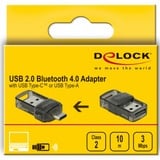 DeLOCK Adaptateur USB 2.0 Bluetooth 4.0 2-en-1 USB-C d'USB, Adaptateur Bluetooth 