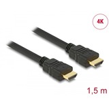 DeLOCK Câble HDMI haute vitesse avec Ethernet connecteur > connecteur 4K Noir