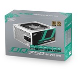 DeepCool DQ750-M-V2L 750W alimentation  Blanc, 750 W, 100 - 240 V, 47 - 63 Hz, 10 A, Actif, 110 W