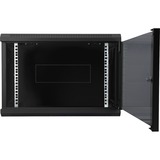 Digitus DN1912UECN étagère 12U Rack monté sur le mur Noir, Armoire informatique Noir, Rack monté sur le mur, 12U, Verrouillage des touches, Noir