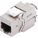 Digitus DN-93615-24 Module Keystone, Module de Keystone Argent/Blanc, Argent, Nickel, Zinc, -20 - 70 °C, 14 mm, 34 mm