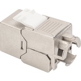 Digitus DN-93615-24 Module Keystone, Module de Keystone Argent/Blanc, Argent, Nickel, Zinc, -20 - 70 °C, 14 mm, 34 mm