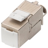 Digitus DN-93615-24 Module Keystone, Module de Keystone Argent/Blanc, Argent, Nickel, Zinc, -20 - 70 °C, 14 mm, 34 mm