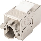 Digitus DN-93615-24 Module Keystone, Module de Keystone Argent/Blanc, Argent, Nickel, Zinc, -20 - 70 °C, 14 mm, 34 mm