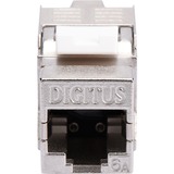Digitus DN-93615-24 Module Keystone, Module de Keystone Argent/Blanc, Argent, Nickel, Zinc, -20 - 70 °C, 14 mm, 34 mm