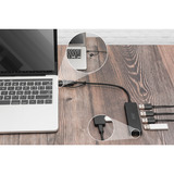 Digitus Hub USB 3.0 4 ports ligne fine Noir