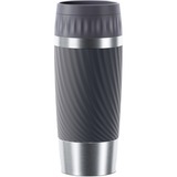 Emsa Easy Twist 360 ml Anthracite Acier inoxydable, Gobelet Gris/en acier inoxydable, Anthracite, Silicone, Acier inoxydable, Polypropylène (PP), 360 ml, 8,3 cm
