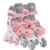 GLOBBER Learning Skates 2 en 1 Gr. 26-29, Rollers Rose