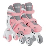 GLOBBER Learning Skates 2 en 1 Gr. 26-29, Rollers Rose