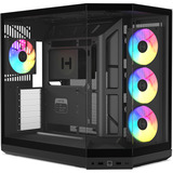 HYTE Y50 Noir Profond boîtier midi tower Noir | 2x USB-A | 1x USB-C | RGB | Verre trempé